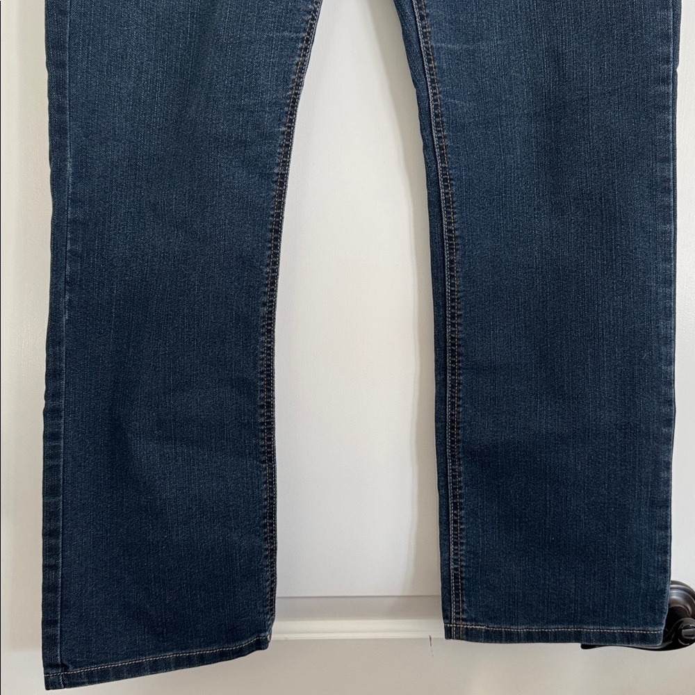 Dickies 5-pocket Women’s Bootcut Relaxed Fit Mid-Rise Denim Blue Jeans Size 8 - Picture 4 of 7